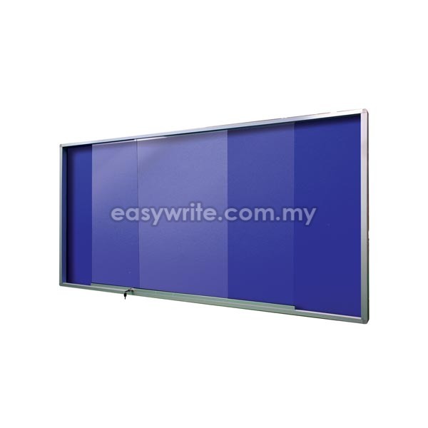 Sliding Glass Cabinet With Foam Notice Board (Aluminium Frame)
