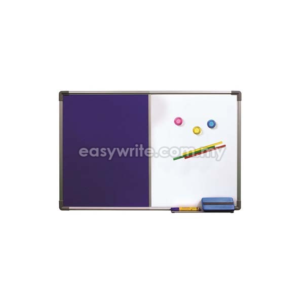 Dual Board (Magnetic Whiteboard + Foam Notice Board)
