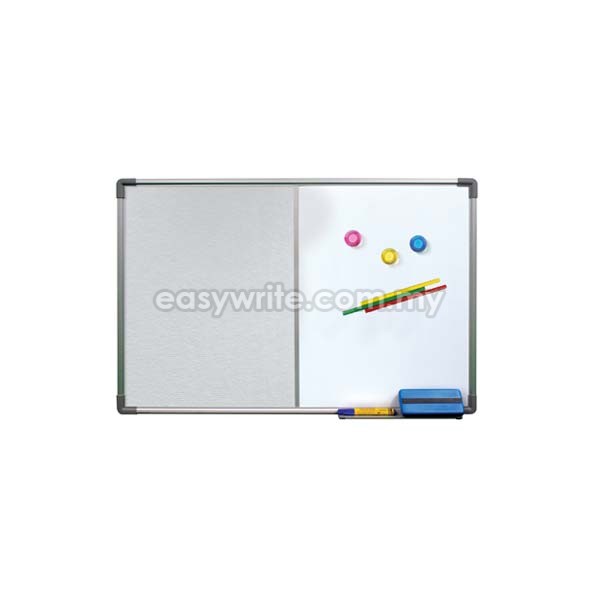 Dual Board (Magnetic Whiteboard + Soft Notice Board)