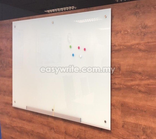 Super White Magnetic Glass Writing Board (Frameless)
